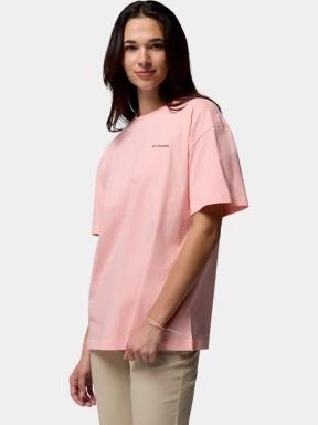 Columbia Rolling Bend Graphic Oversized Tee női rövid ujjú póló rózsaszín színben 3