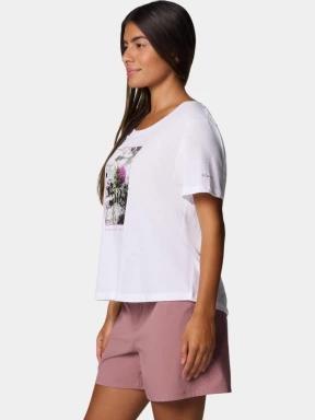 Columbia Ruby Springs Graphic Scoop Neck Short Sleeve Shirt női rövid ujjú póló fehér színben 3