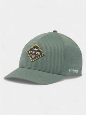 Columbia PFG Island Angler Stretch Fit Ball Cap férfi baseball sapka zöld színben 1