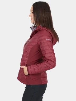 Columbia Powder Pass II Hybrid Hooded Jacket női átmeneti kabát piros színben 3