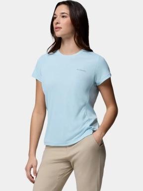 Columbia Zero Rules Light Short Sleeve Crew női rövid ujjú sport póló világoskék színben 3
