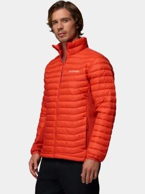 Columbia Powder Pass Hybrid Jacket férfi steppelt átmeneti kabát piros színben 3