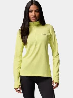 Columbia Driventure Half Zip női hosszú ujjú sport póló sárga színben 1