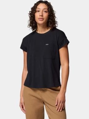 Columbia Daniela Falls Short Sleeve Shirt női rövid ujjú póló fekete színben 1