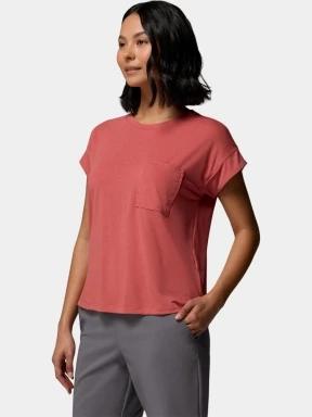 Columbia Daniela Falls Short Sleeve Shirt női rövid ujjú póló piros színben 3