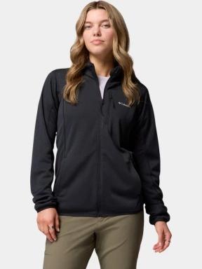 Columbia Essential Hike Grid Fleece Full Zip női polár pulóver fekete színben 1