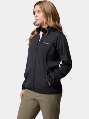 Columbia Essential Hike Grid Fleece Full Zip női polár pulóver fekete színben 3