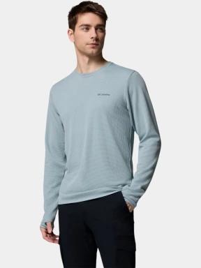 Columbia Tech Trail Utility Warm Long Sleeve Crew férfi hosszú ujjú sport póló kék színben 1