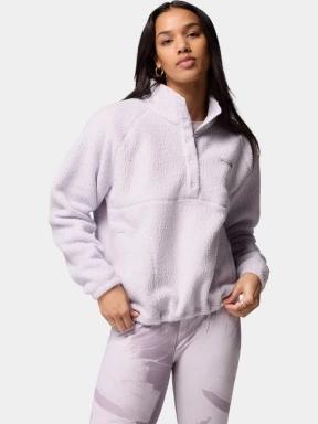 Columbia Jasper Ridge Pebbled Fleece Half Snap női polár pulóver lila színben 1