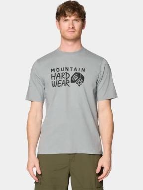 Mountain Hardwear MHW Logo Short Sleeve férfi rövid ujjú póló szürke színben 1