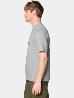 Mountain Hardwear MHW Logo Short Sleeve férfi rövid ujjú póló szürke színben 3