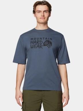 Mountain Hardwear MHW Logo Short Sleeve férfi rövid ujjú póló kék színben 1