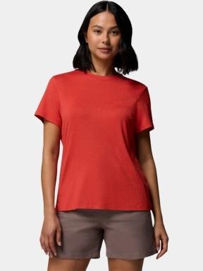 Columbia Parsons Point Short Sleeve Logo Tee női rövid ujjú sport póló piros színben 1