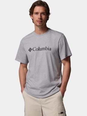 Columbia CSC Basic Logo Tee férfi rövid ujjú póló szürke színben 1