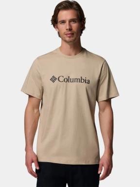 Columbia CSC Basic Logo Tee férfi rövid ujjú póló homok színben 1
