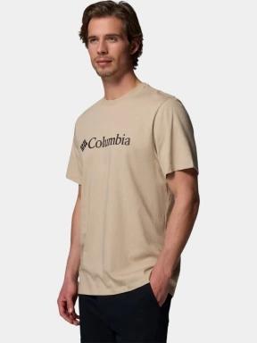 Columbia CSC Basic Logo Tee férfi rövid ujjú póló homok színben 3