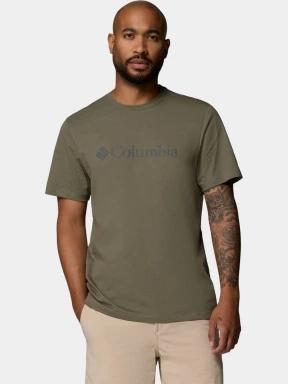 Columbia CSC Basic Logo Tee férfi rövid ujjú póló zöld színben 1