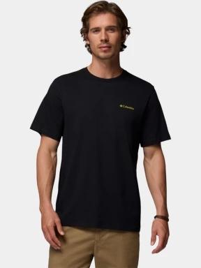 Columbia CSC Logo Back Tee férfi rövid ujjú póló fekete színben 1