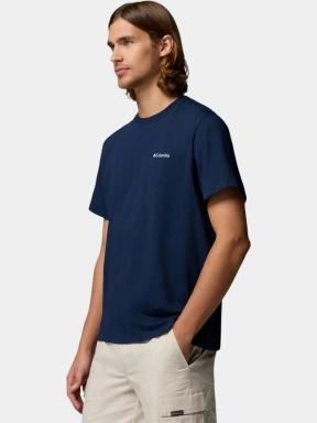 Columbia CSC Logo Back Tee férfi rövid ujjú póló sötétkék színben 3