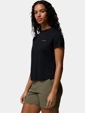 Columbia Stealth Spring Short Sleeve Tee női rövid ujjú sport póló fekete színben 3