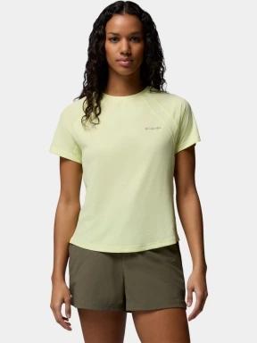 Columbia Stealth Spring Short Sleeve Tee női rövid ujjú sport póló sárga színben 1