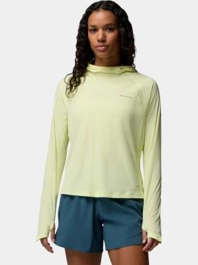 Columbia Stealth Spring Long Sleeve Hoodie női hosszú ujjú sport póló sárga színben 1