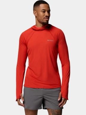 Columbia Stealth Spring Long Sleeve Hoodie férfi hosszú ujjú sport póló piros színben 1