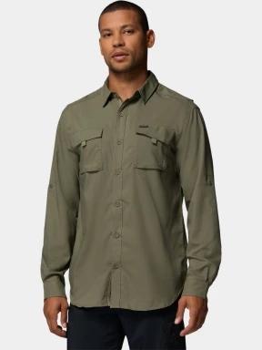 Columbia Silver Ridge Utility II Long Sleeve Shirt férfi hosszú ujjú ing sötétzöld színben 1