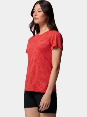 Columbia Bluebird Canyon II Short Sleeve Crew női rövid ujjú sport póló piros színben 3