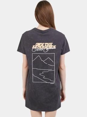 Fundango Swell Tee Dress női pólóruha fekete színben 3
