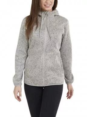 Fundango Share Hooded Fleece női kapucnis pulóver fehér színben 1