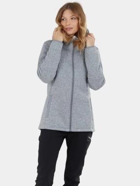 Fundango Ara Fleece Jacket női kapucnis pulóver szürke színben 1