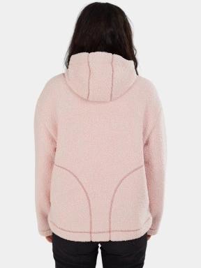 Fundango Juniper Pile Jacket női kapucnis pulóver rózsaszín színben 3