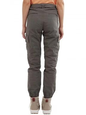 Fundango Alina Cargo Pants női oldalzsebes utcai nadrág oliva színben 3