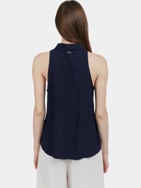 Fundango Myrto Sleeveless Shirt női blúz sötétkék színben 3