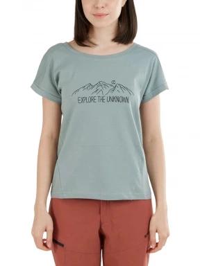 Fundango Atmos T-shirt női rövid ujjú póló világoskék színben 1
