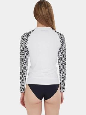 Fundango Joyce Long Sleeve Rashguard női hosszú ujjú lycra fehér színben 3