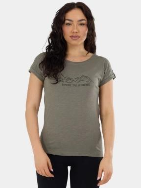 Fundango Lima II T-shirt női rövid ujjú póló oliva színben 1