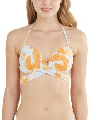 Fundango Lola Twisted Top női bikini felső narancssárga színben 1
