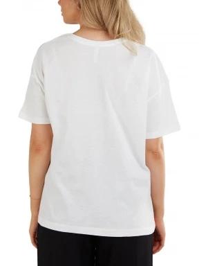 Fundango Nissa T-shirt női rövid ujjú póló fehér színben 3