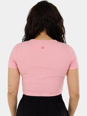 Fundango Sora Cropped T-shirt női crop top rózsaszín színben 3
