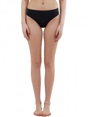 Fundango Sahara Mid Waist Full Bottoms női bikini alsó fekete színben 1
