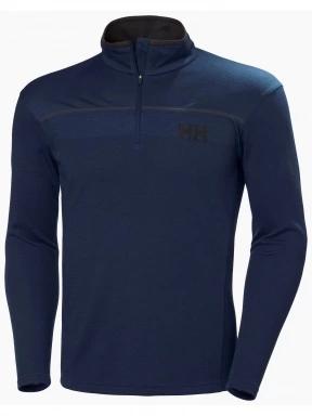 Helly Hansen Hp 1/2 Zip Pullover férfi hosszú ujjú sport póló sötétkék színben 1