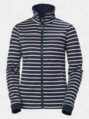 Helly Hansen W Crew Fleece Jacket női polár pulóver sötétkék színben 1