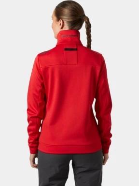 Helly Hansen W Crew Fleece Jacket női polár pulóver piros színben 3