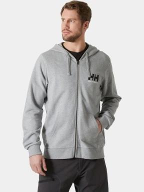 Helly Hansen Hh Logo Full Zip Hoodie 2.0 férfi kapucnis pulóver szürke színben 1