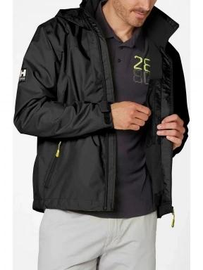 Helly Hansen Crew Hooded Midlayer Jacket férfi átmeneti kabát fekete színben 1