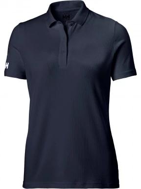 Helly Hansen W Crew Tech Polo női galléros póló kék színben 1