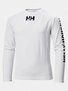 Helly Hansen Jr Waterwear Rashguard hosszú ujjú lycra fehér színben 1