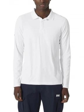 Helly Hansen Crewline Ls Polo férfi hosszú ujjú póló fehér színben 1